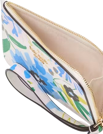 Kate Spade New York Lucy Floral Small L-Zip Wristlet