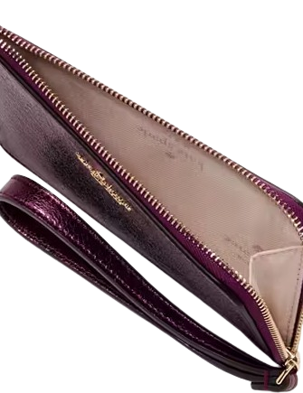 Kate Spade New York Lucy Metallic Small L-zip Wristlet
