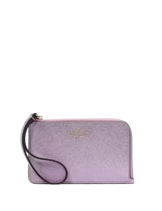 Kate Spade New York Lucy Metallic Small L-zip Wristlet