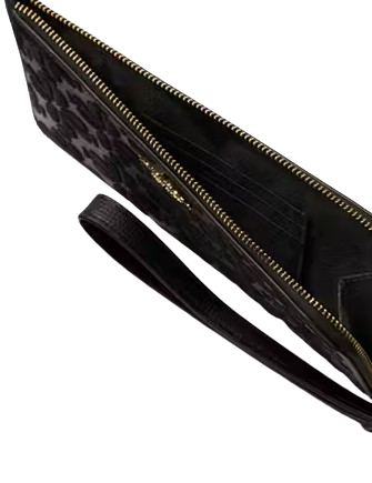 Kate Spade New York Lucy Spade Flower Embroidered Medium L-zip Wristlet