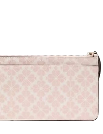 Kate Spade New York Lucy Spade Flower Medium L-zip Wristlet