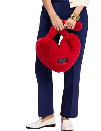 Kate Spade New York Luver Faux Fur Heart Tote