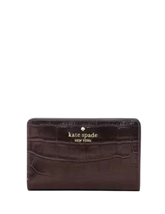 Kate Spade New York Madison Croc Embossed Medium Bifold Wallet