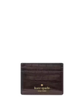 Kate Spade New York Madison Croc Embossed Small Slim Card Holder