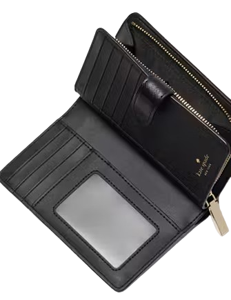 Kate Spade New York Madison Floral Applique Medium Bifold Wallet