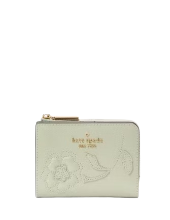 Kate Spade New York Madison Floral Applique Small L Zip Wallet