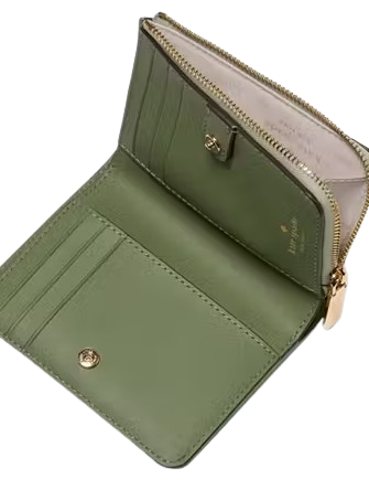 Kate Spade New York Madison Floral Applique Small L Zip Wallet
