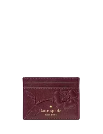 Kate Spade New York Madison Floral Applique Small Slim Card Holder