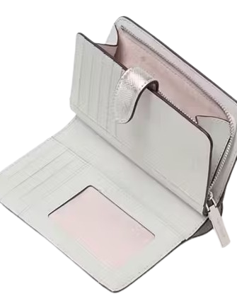 Kate Spade New York Madison Metallic Medium Compact Bifold Wallet