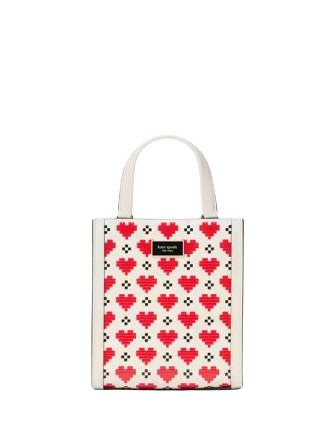 Kate Spade New York Manhattan Pixel Hearts Mini Tote