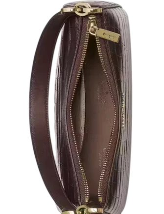 Kate Spade New York Margot Metallic Croc Embossed Convertible Shoulder Bag
