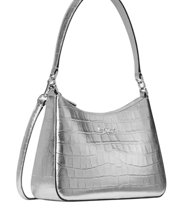 Kate Spade New York Margot Metallic Croc Embossed Convertible Shoulder Bag