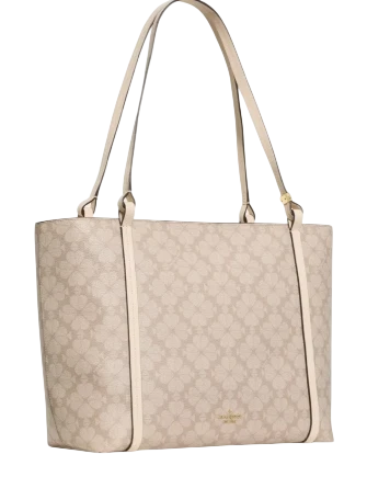 Kate Spade New York Marlowe Spade Flower Coated Canvas Tote Bag