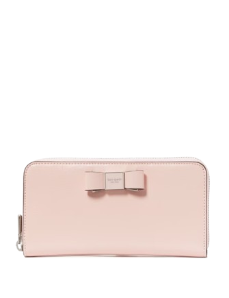 Kate Spade New York Morgan Bow Embellished Patent Leather Zip-around Wallet