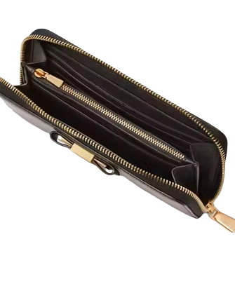 Kate Spade New York Morgan Bow Embellished Zip-around Continental Wallet