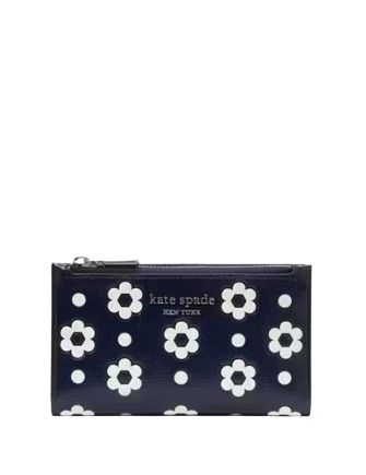 Kate Spade New York Morgan Daisy Dot Small Slim Bifold Wallet