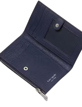 Kate Spade New York Morgan Daisy Dot Small Slim Bifold Wallet