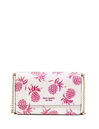 Kate Spade New York Morgan Pineapple Embossed Flap Chain Wallet