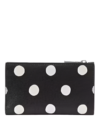 Kate Spade New York Morgan Sunshine Dot Small Slim Bifold Wallet