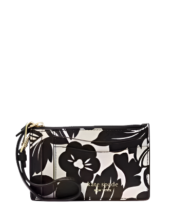 Kate Spade New York Morgan Tropical Foliage Coin Card Case Wristlet