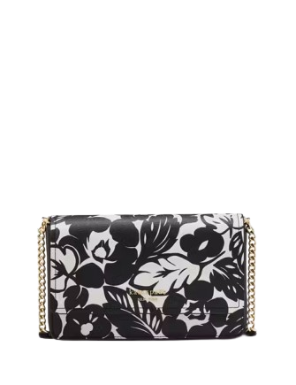 Kate Spade New York Morgan Tropical Foliage Flap Chain Wallet