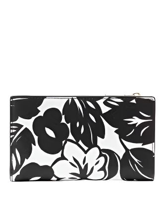Kate Spade New York Morgan Tropical Foliage Small Slim Bifold Wallet