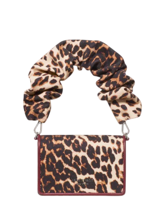Kate Spade New York Natasha Leopard Scrunch Strap Mini Bag