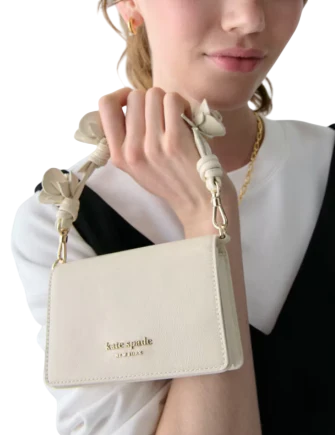 Kate Spade New York Natasha Patent Rose Strap Mini Bag