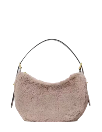 Kate Spade New York Nova Faux Fur Small Crescent Shoulder Bag