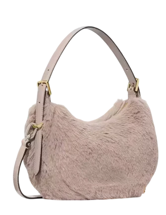 Kate Spade New York Nova Faux Fur Small Crescent Shoulder Bag
