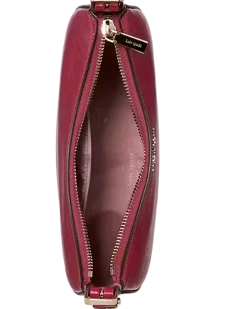 Kate Spade New York Nova Textured Patent Leather Small Crescent Shoulder Bag