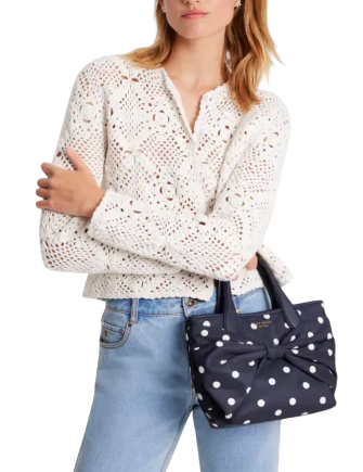 Kate Spade New York On Purpose Polka Dot Bow Tote