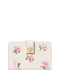 Kate Spade New York Phoebe Floral Applique Turnlock Medium Wallet