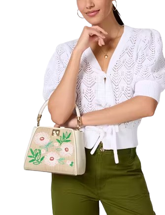 Kate Spade New York Phoebe Straw Small Top Handle Bag