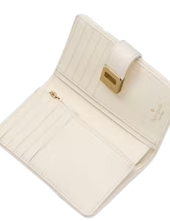 Kate Spade New York Phoebe Straw Turnlock Medium Wallet