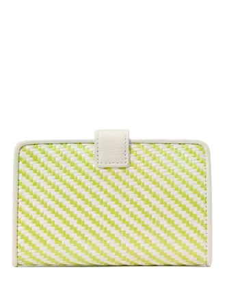 Kate Spade New York Phoebe Straw Turnlock Medium Wallet