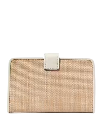 Kate Spade New York Phoebe Straw Turnlock Medium Wallet