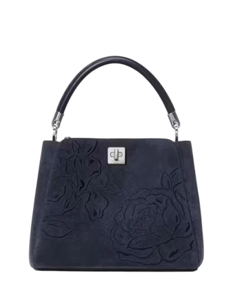 Kate Spade New York Phoebe Suede Embroidered Medium Top Handle Bag