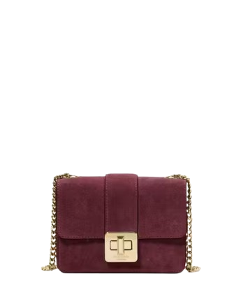 Kate Spade New York Phoebe Suede Turnlock Mini Flap Crossbody