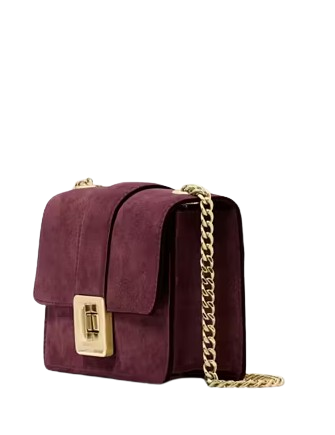 Kate Spade New York Phoebe Suede Turnlock Mini Flap Crossbody