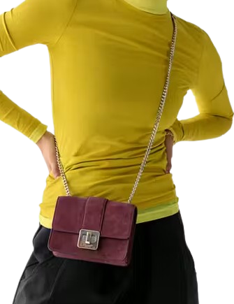 Kate Spade New York Phoebe Suede Turnlock Mini Flap Crossbody