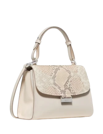 Kate Spade New York Riley Snake Embossed Small Top Handle Bag