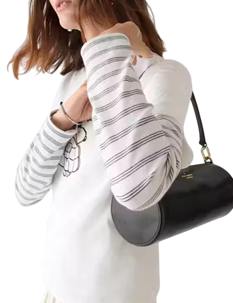 Kate Spade New York Roulette Glazed Leather Medium Shoulder Bag
