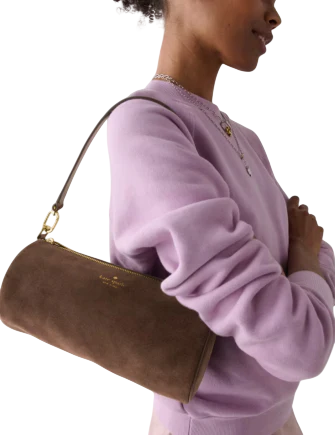 Kate Spade New York Roulette Suede Medium Shoulder Bag