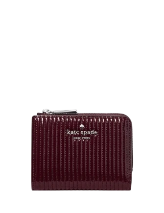 Kate Spade New York Shiny Quilted Small L-zip Wallet