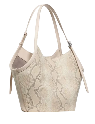 Kate Spade New York Spade Deco Snake Embossed Tulip Tote Bag