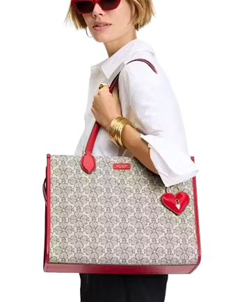 Kate Spade New York Spade Flower Coated Canvas Large Market Tote