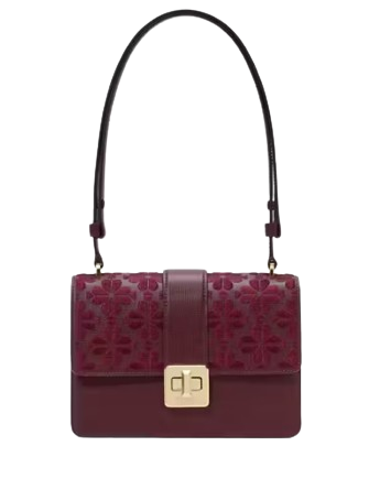 Kate Spade New York Spade Flower Embroidered Flap Shoulder Bag