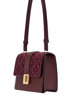 Kate Spade New York Spade Flower Embroidered Flap Shoulder Bag