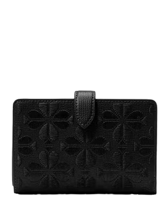 Kate Spade New York Spade Flower Embroidered Medium Bifold Wallet